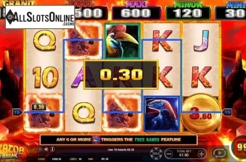 Win Screen 2. Krakatoa Lucky Break from Ainsworth