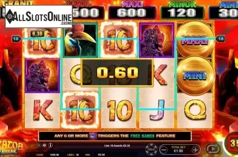 Win Screen 3. Krakatoa Lucky Break from Ainsworth