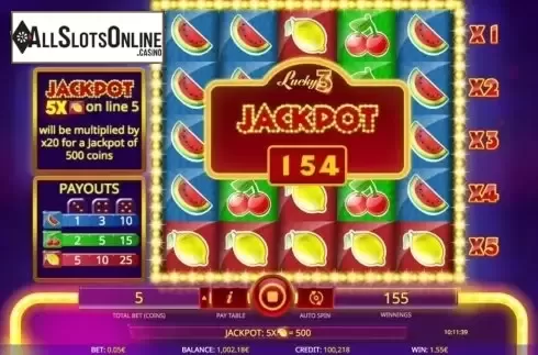 Screen 4. Lucky3 from iSoftBet