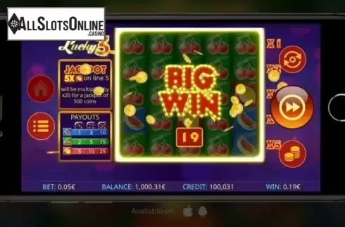 Screen 7. Lucky3 from iSoftBet