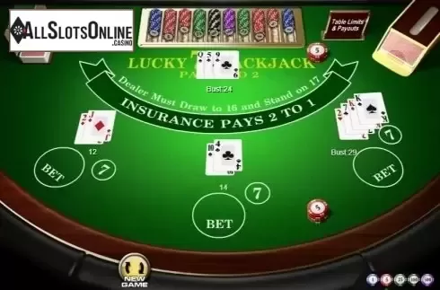 Game Screen 3. Lucky 7 Blackjack from Amaya