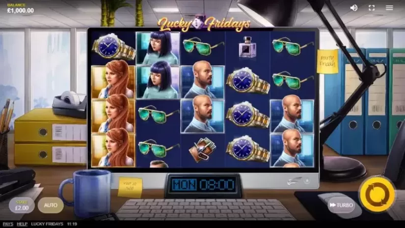 Lucky Fridays slot screenshot 1
