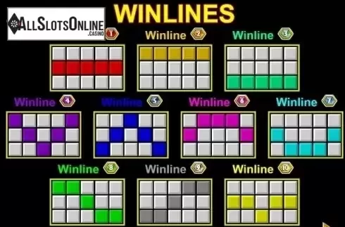 Paytable 3. Lucky Gems (Reflex Gaming) from Reflex Gaming