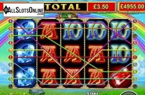 Win screen. Lucky Gems (Reflex Gaming) from Reflex Gaming