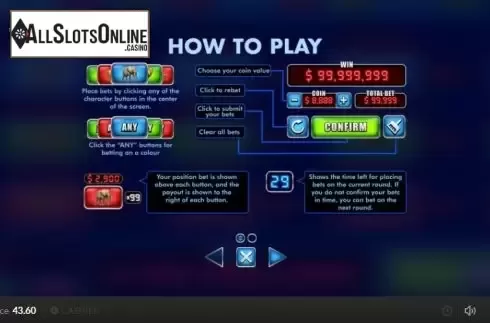 Rules screen. Lucky Jungle (Skywind Group) from Skywind Group