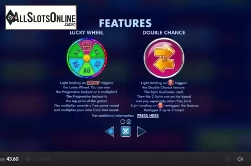Features screen. Lucky Jungle (Skywind Group) from Skywind Group