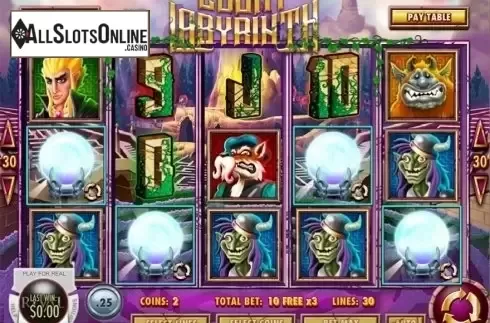 Scatter win screen. Lucky Labyrinth from Rival Gaming