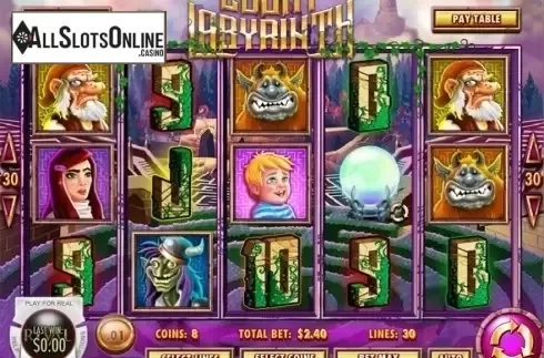 Reels screen. Lucky Labyrinth from Rival Gaming