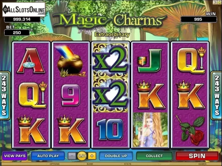 Screen 1. Magic Charms from Microgaming