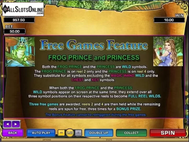 Paytable 1. Magic Charms from Microgaming