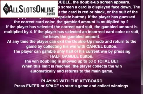 Paytable 3. Magic Crown from Casino Technology