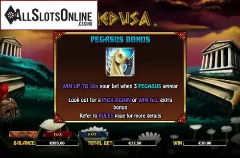 Paytable 3. Medusa (NextGen) from NextGen