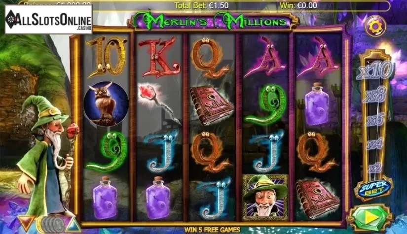 Screen 1. Merlins Millions Superbet HQ from NextGen