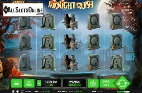 Reel Screen. Midnight Rush from StakeLogic