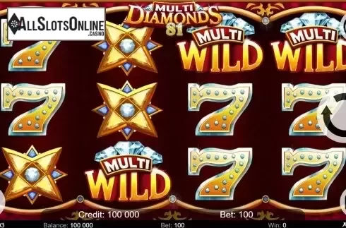 Reels screen. Multi Diamonds 81 from KAJOT