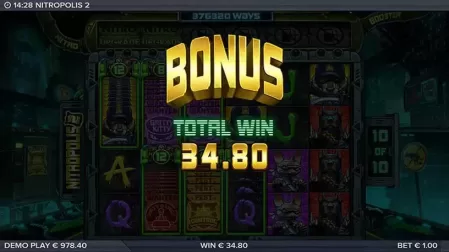Nitropolis 2 slot screenshot 3