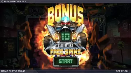 Nitropolis 2 slot screenshot 2