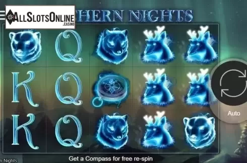 Reel Screen. Northern Nights from bet365 Software
