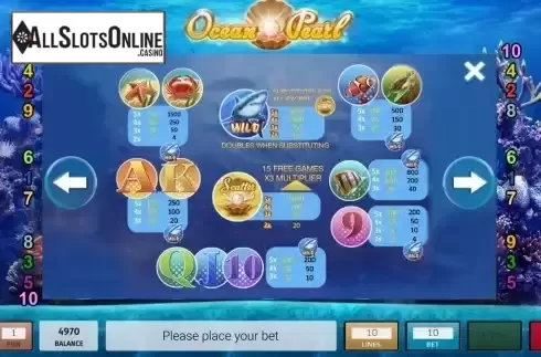 PayTable Screen