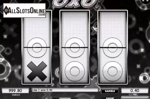 Win screen. Oxo from Tom Horn Gaming