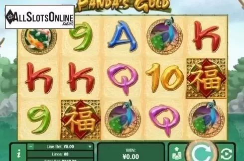Reel screen. Panda's Gold (RTG) from RTG