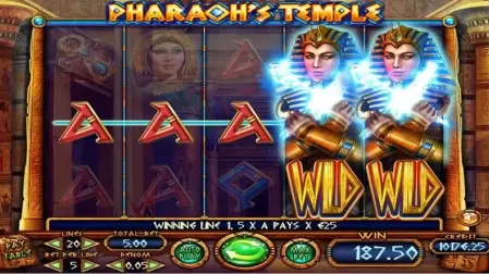 Pharaohs Temple slot screenshot 2