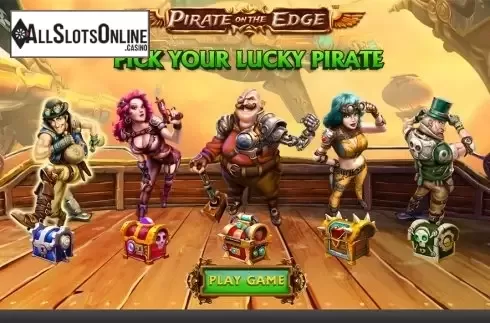 Intro screen. Pirate on the Edge from Skywind Group