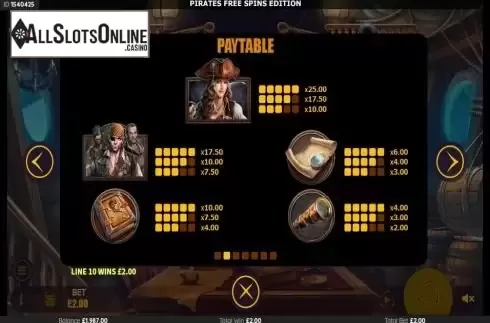 Paytable 2