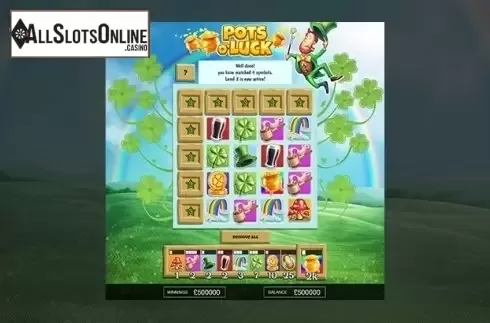 Game Workflow screen 3. Pots o'Luck (Leander) from Probability Jones