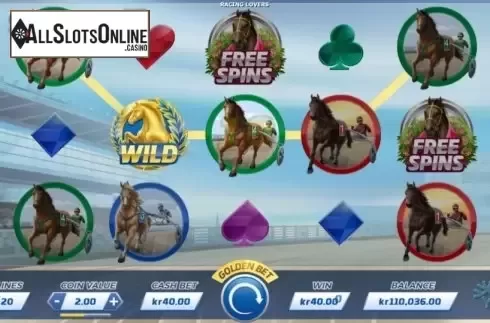 Win Screen 3. Racing Lovers from Yggdrasil