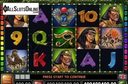 Screen2. Ramesses Temple from Casino Technology