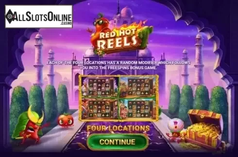 Start Screen 1. Red Hot Reels from Jade Rabbit Studios