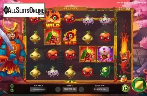 Win Screen 3. Red Hot Reels from Jade Rabbit Studios