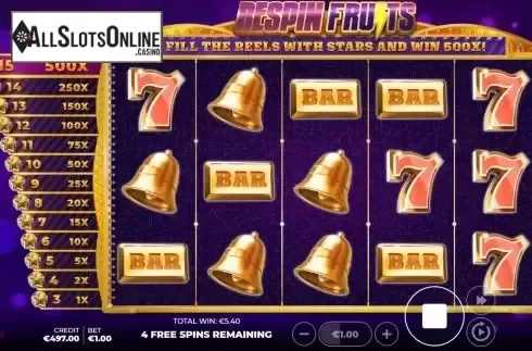Free Spins screen 2
