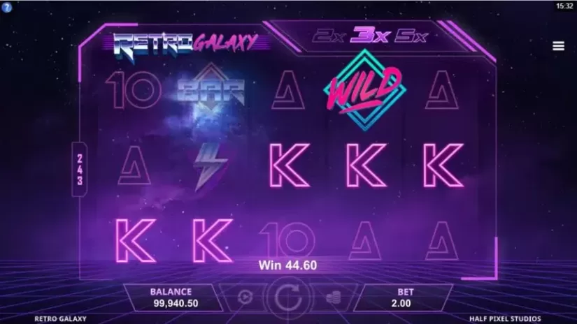 Retro Galaxy slot screenshot 2