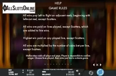 Paytable 1. Sahara Queen from Genesis