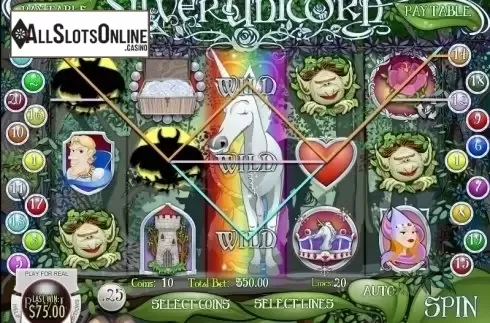 Screen8. Silver Unicorn from Rival Gaming