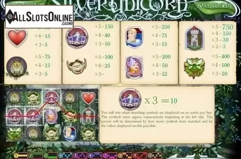 Screen2. Silver Unicorn from Rival Gaming