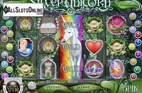 Screen9. Silver Unicorn from Rival Gaming