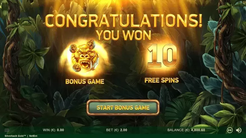 Silverback Gold slot screenshot 5