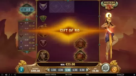 Sisters of the Sun slot screenshot 2