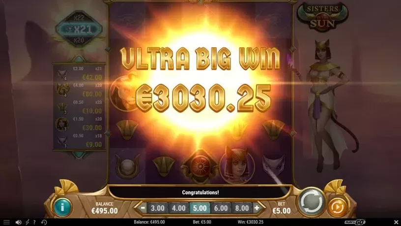 Sisters of the Sun slot screenshot 11