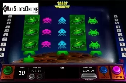 Screen7. Space Invaders from Playtech