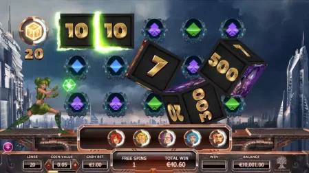 Super Heroes slot screenshot 2