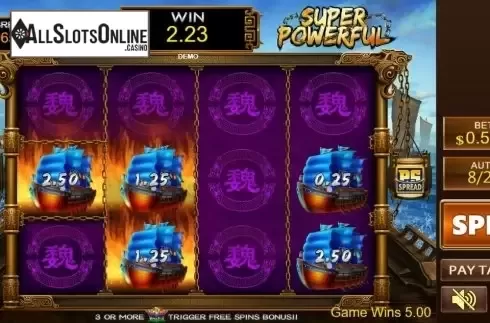 Win Screen. Super Powerful from PlayStar