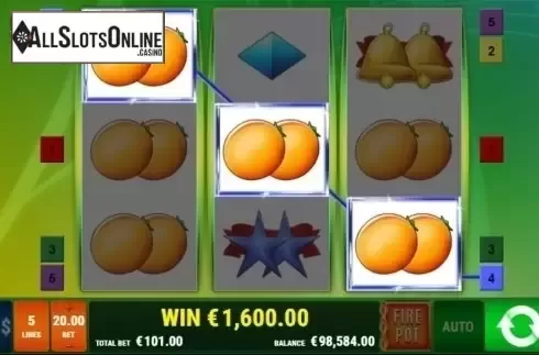 Win Screen 2. Take 5 RHFP from Gamomat