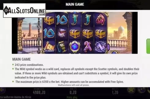 Game Feature screen