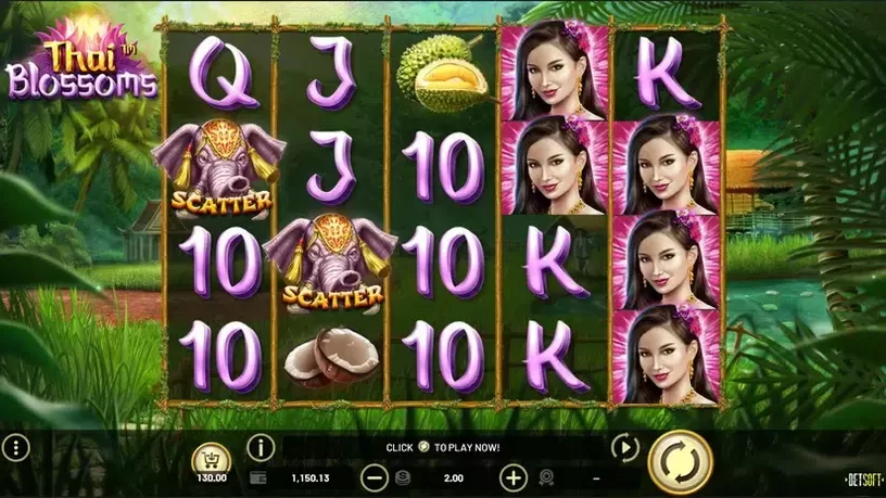 Thai Blossoms slot screenshot 2