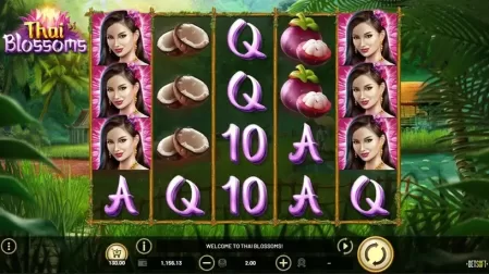Thai Blossoms slot screenshot 1