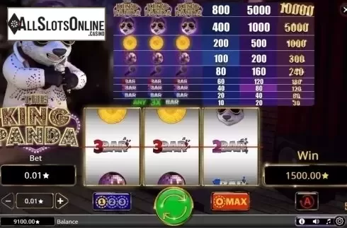 Screen6. The King Panda from Booming Games